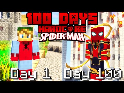 I Survived 100 Days As SPIDER MAN on HARDCORE Minecraft