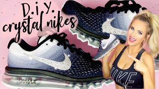 DIY Easy Crystal Nikes (How To Bling Your Sneakers & Shoes for Cheap!) // Lindsay Ann