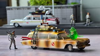 The Best 1/64 scale Ghostbusters Ecto 1A? SY model Weathered Version. Diecast Car model. 
