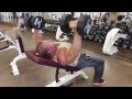 Incline dumbell flyes