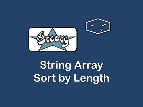 string array sort by length in groovy