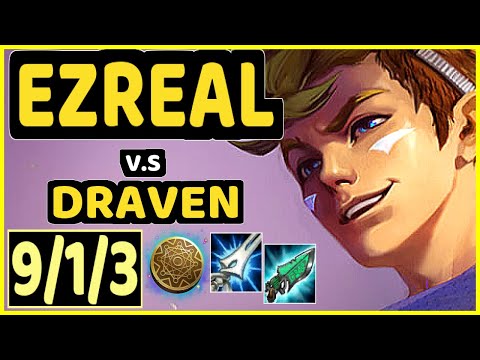 STIXXAY (EZREAL) vs DRAVEN - 9/1/3 KDA BOTTOM ADC CHALLENGER GAMEPLAY - NA