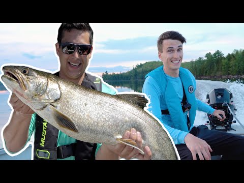 Pêche à la Truite Géante du Québec! (Truite Grise/Pêche à la Jig)