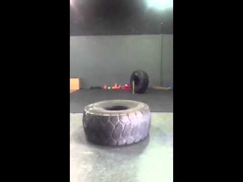 DeMel Tarver 1350 lb Tire Flip