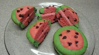 Watermelon Whoopie Pies