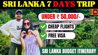 Sri Lanka 7 Days Itinerary | India to Sri Lanka budget trip