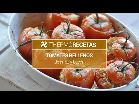 Tomates rellenos de atún y bacon