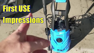 Mrlianced Suyncll 2GPM Electric Pressure Washer First use out of the BOX review #founditonamazon