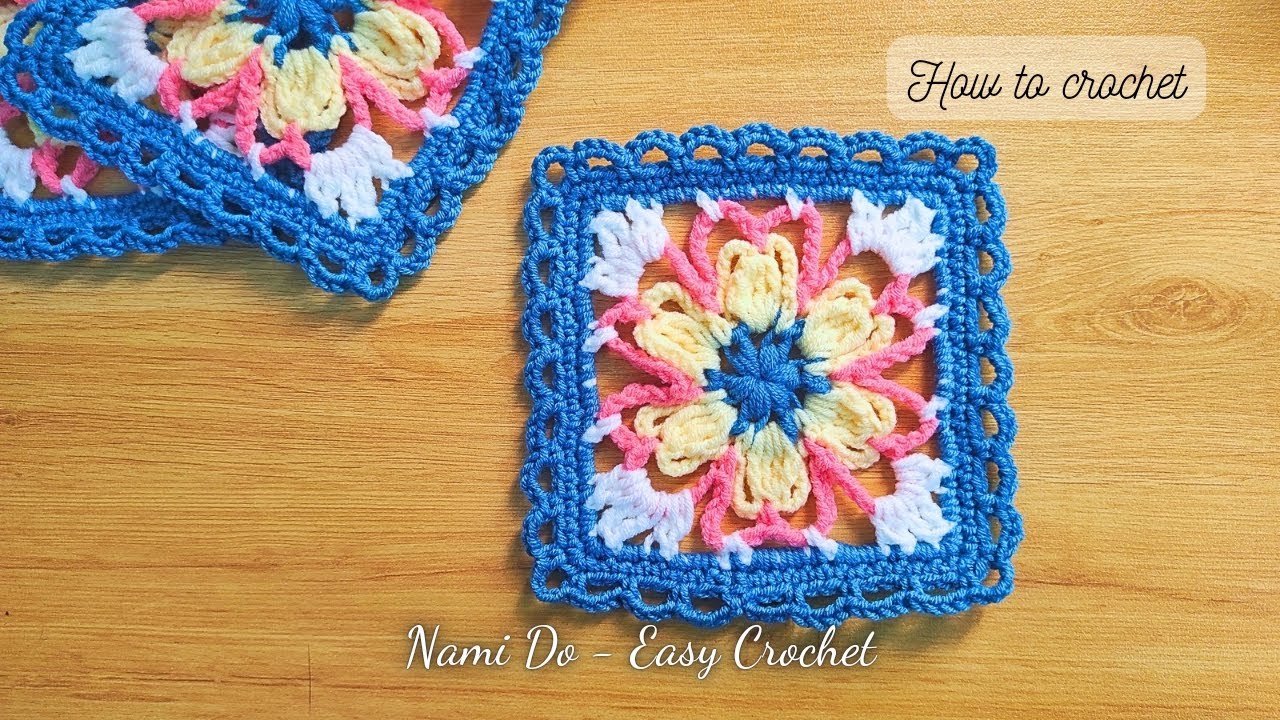 Crochet Granny Square Tutorial #crochet  #howtocrochet #crochettutorial