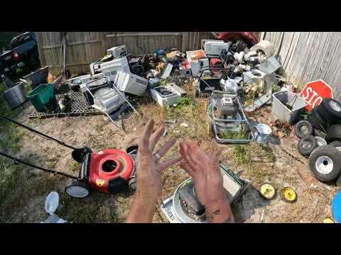 Scrapping Lawn Mowers For Aluminum Breakage