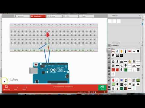 Circuito con Fritzing e con Circuits