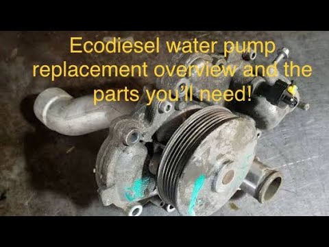 Quick overview of ecodiesel water pump replacement and parts you\u2019ll need