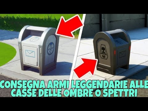CONSEGNA ARMI LEGGENDARIE ALLE CASSE DEGLI SPETTRI/OMBRE! FORTNITE SFIDA STILE SEGRETO MIDA!
