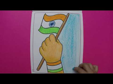 Indian Flag Drawing | Tutorial | Sumana's Artwork