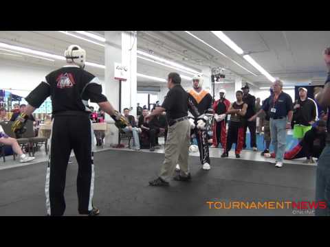 Ross Levine vs Cass Sigmon Men's Sparring at New England Open 2012