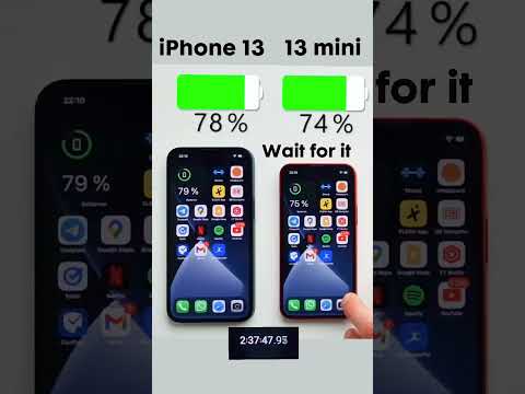 iPhone 13 vs 13 mini Battery Test! Follow for more ✌🏼⬇️