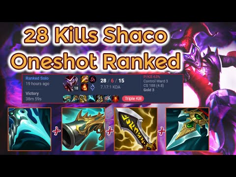 One Autoattack Oneshot Shaco Jungle - S12  [League of Legends] Full Gameplay - Infernal Shaco
