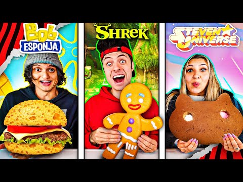 WHOEVER MAKES THE BEST GIANT FOOD IN THEIR DRAWING, WINS! - Challenge