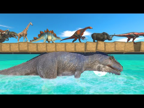 Be Careful, Giganotosaurus Is Right Below You – Can Anyone Cross the Collapsing Bridge?