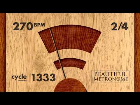 270 BPM 2/4 Wood Metronome HD