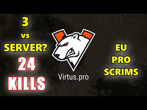 VP Perfect1ks, Lu & Spyrro - 24 KILLS! - 3 vs SERVER? -  EU PRO SCRIMS - PUBG