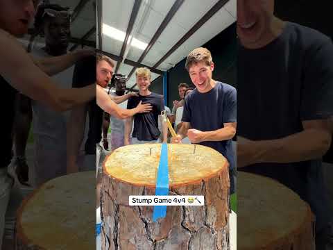 Stump game 4v4 😂🤝