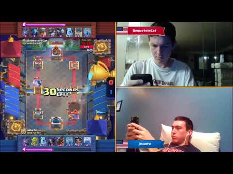 BernsteinCat vs Jmonte - 2017 Clash Royale Crown Championship NA [Week One][HD]