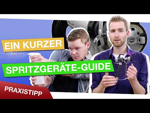 Farben und Lacke spritzen: Welches Gerät bei welchem Produkt?