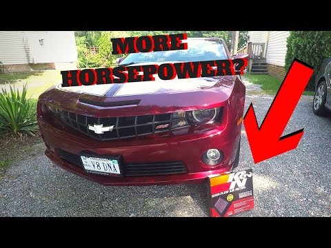 MY 1st DYNO DAY! Adding K&N Air Filter On Camaro SS