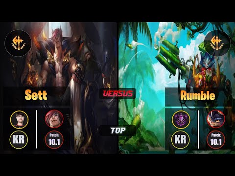 Sword [Conqueror] SETT (Top) VS [Conqueror] RUMBLE - Master KR Patch 10.1