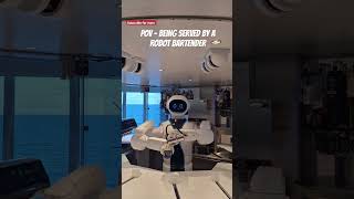 The future of cruising?! Robot bartender in action onboard MSC Virtuosa  #cruise