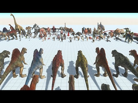T REX & SPINOSAURUS VS FACTION similliar price - Animal Revolt Battle Simulator