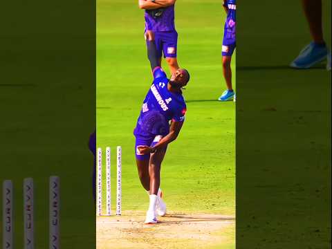 jofra archer Bowling action slo-mo #cricket #bowling #bowlingtips #shorts #viralvideo