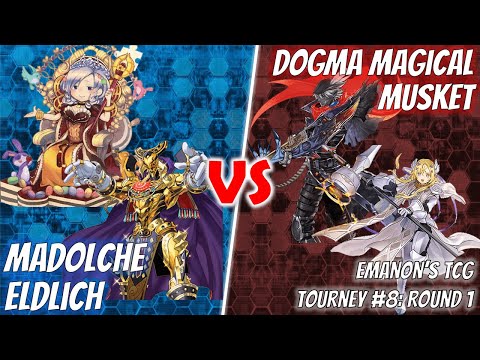 Yu-Gi-Oh! Emanon's TCG Tournament #8 | Round 1: Madolche Eldlich vs. Magical Musket Dogmatika