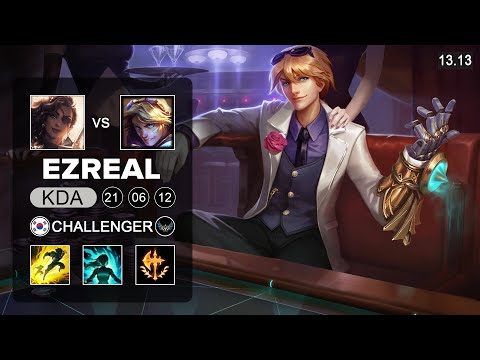 Ezreal vs Samira ADC - KR Challenger - Patch 13.13 Season 13