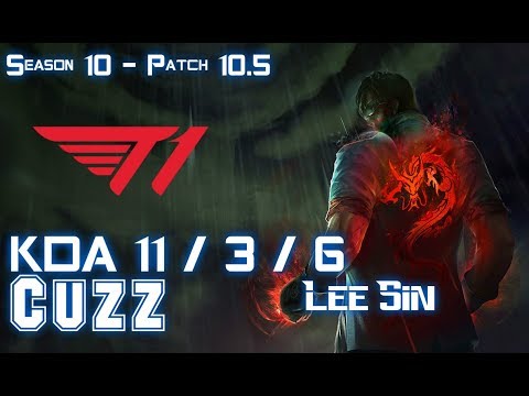 T1 Cuzz LEE SIN vs KAYN Jungle - Patch 10.5 KR Ranked