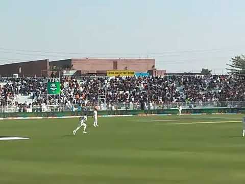 Mitchell Starc Bowling Stadium View against Pakistan in Rawalpindi