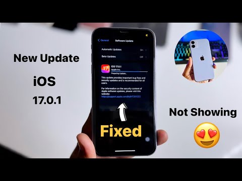 New Update iOS 17.0.1 not showing - fixed 😍😍
