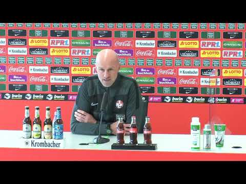 Pressekonferenz nach dem Heimspiel gegen den KFC Uerdingen