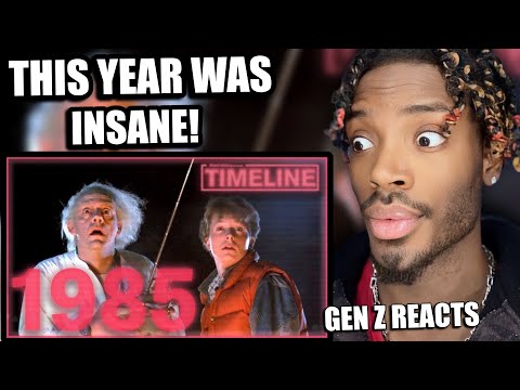 SHOCKED GEN Z REACTS Timeline: 1985 - Back to the Future, MacGyver, and Michael Jordan!