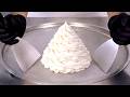 Whipped Cream Ice Cream Rolls Satisfying Visual ASMR