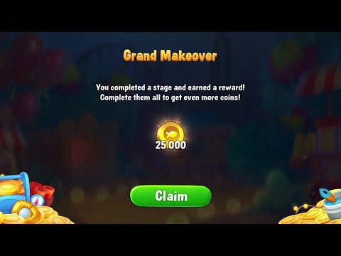 @Fishdom Win Strikes Level 5651 - 5657, Got 25K Coins from Grand Makeover Event.