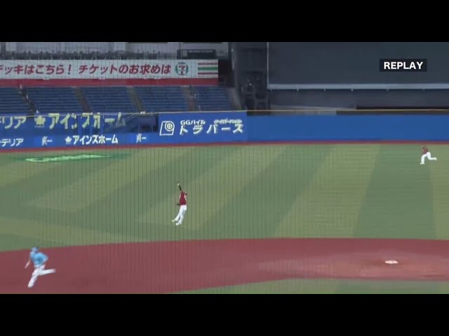 【ファーム】驚異の跳躍力!! イーグルス・村林 ピンチを救うジャンピングキャッチ!! 2019/8/4 M-E(ファーム)