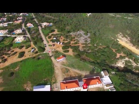 Farol de Alfanzina, Carvoeiro, Algarve, Feb 2016, Aerial (4K)