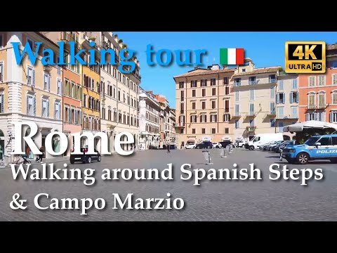 Roma, Itália【Walking Tour】Escadaria Espanhola / R.IV - 4k