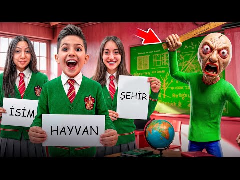 İSİM ŞEHİR OYNADIK!!! ÖĞRETMEN BALDİ BİZE ÖDÜLLÜ İSİM ŞEHİR OYUNU OYNATTI