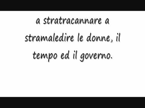 Fabrizio De Andrè - La Città Vecchia with Lyrics HD