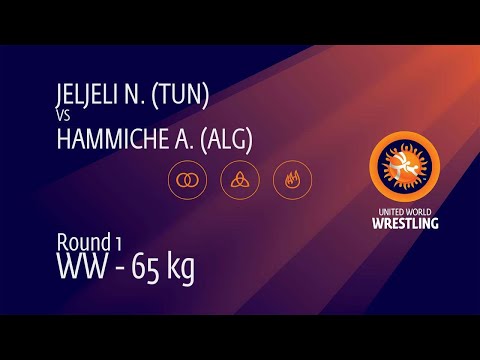 Round 1 WW - 65 kg: N. JELJELI (TUN) v. A. HAMMICHE (ALG)