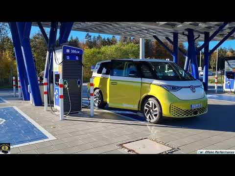 VW ID. Buzz range video, charging capacity, 2 degrees and 2.5 tons, system output, consumption in...
