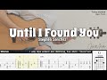 Until I Found You - Stephen Sanchez | Fingerstyle Guitar | TAB + Chords + Lyrics